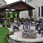 outdoor patio with covered area